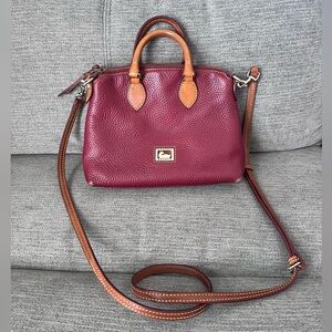 Red Leather Dooney & Bourke Crossbody Bag
